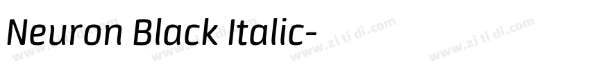 Neuron Black Italic字体转换